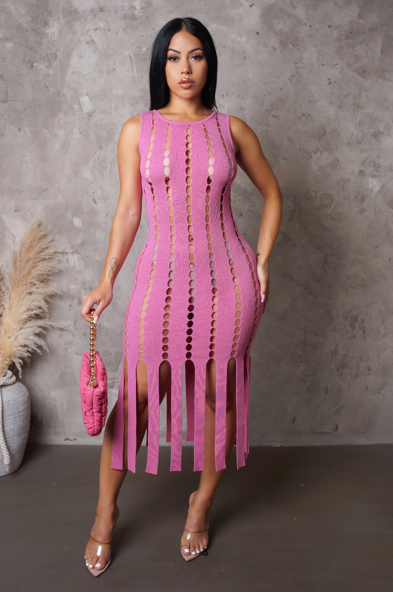 In My Moment Midi Dress Pink Magnolia Fashion Wholesale 0369