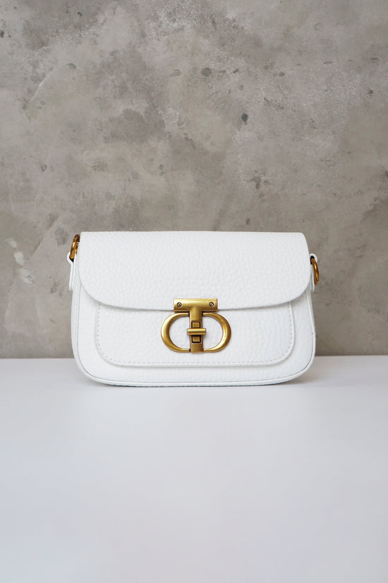 Only The Best Purse - Tan - Black-  White