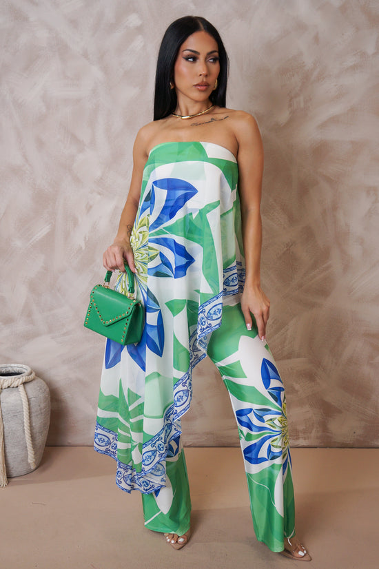 Finding Time Jumpsuit - Green