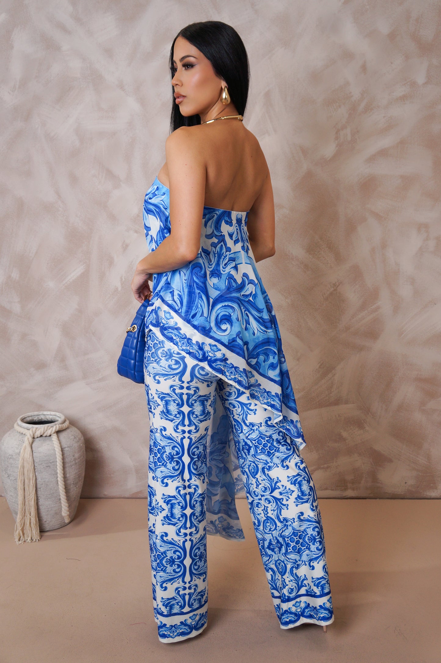 Finding Time Jumpsuit - Blue