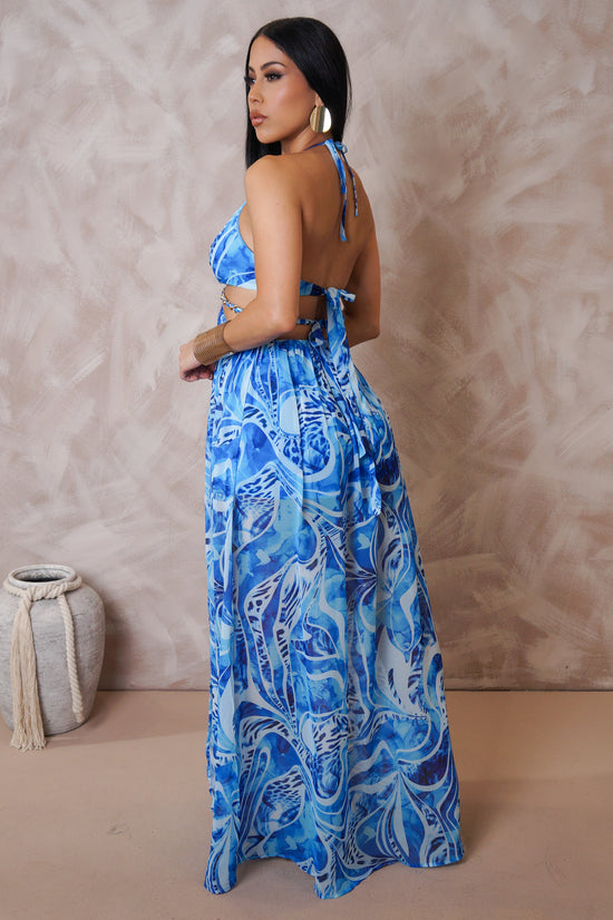 Coco Maxi Dress - Blue