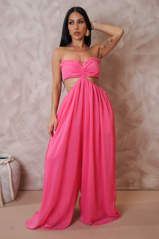 Look But Don't Touch Jumpsuit - Pink