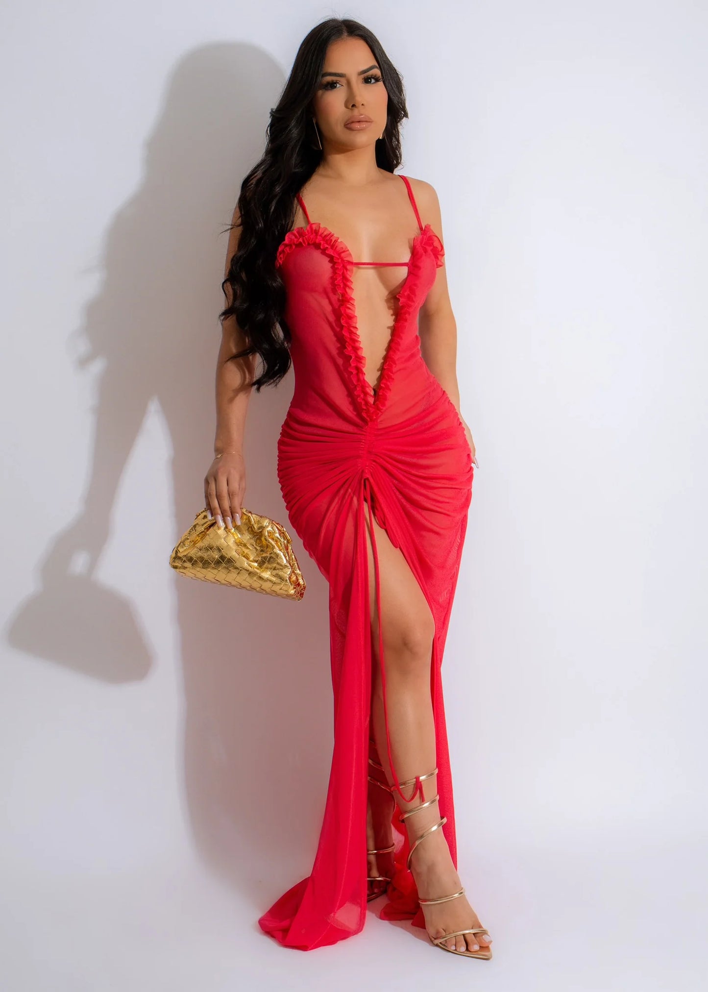 Influential Maxi Dress - Red