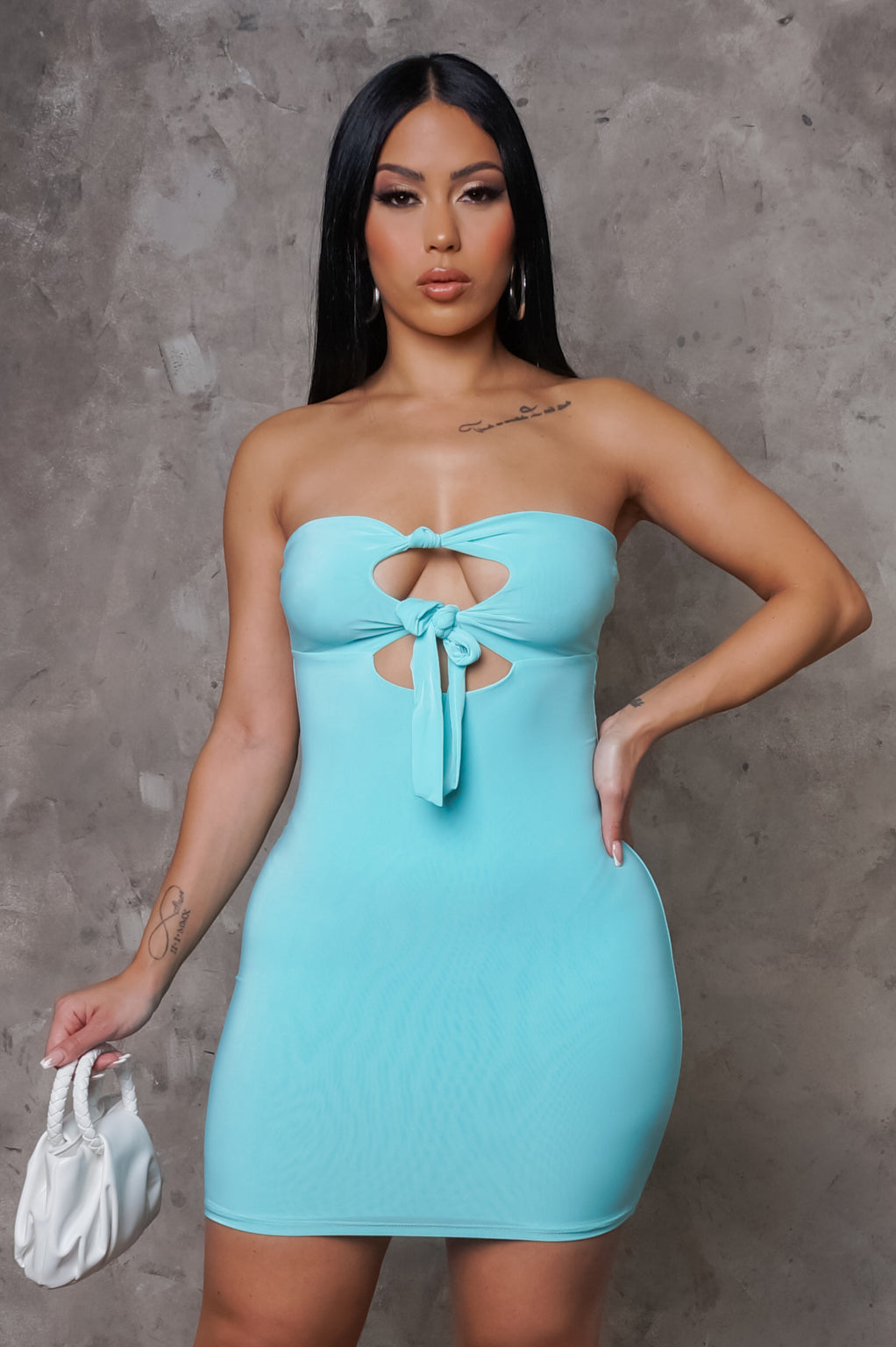 Carolyn Mini Dress - Blue