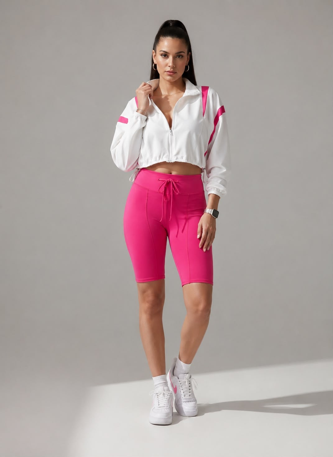 Energetic Girl Short Set - Pink