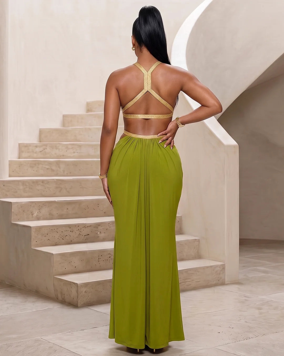 Aveline's Dress -Green