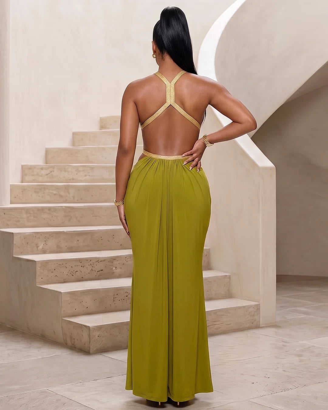 Aveline's Dress -Green