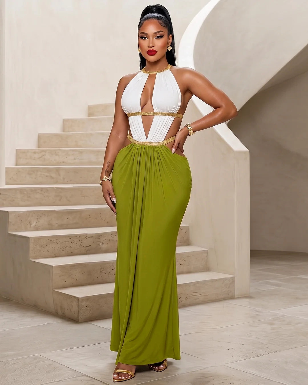 Aveline's Dress -Green