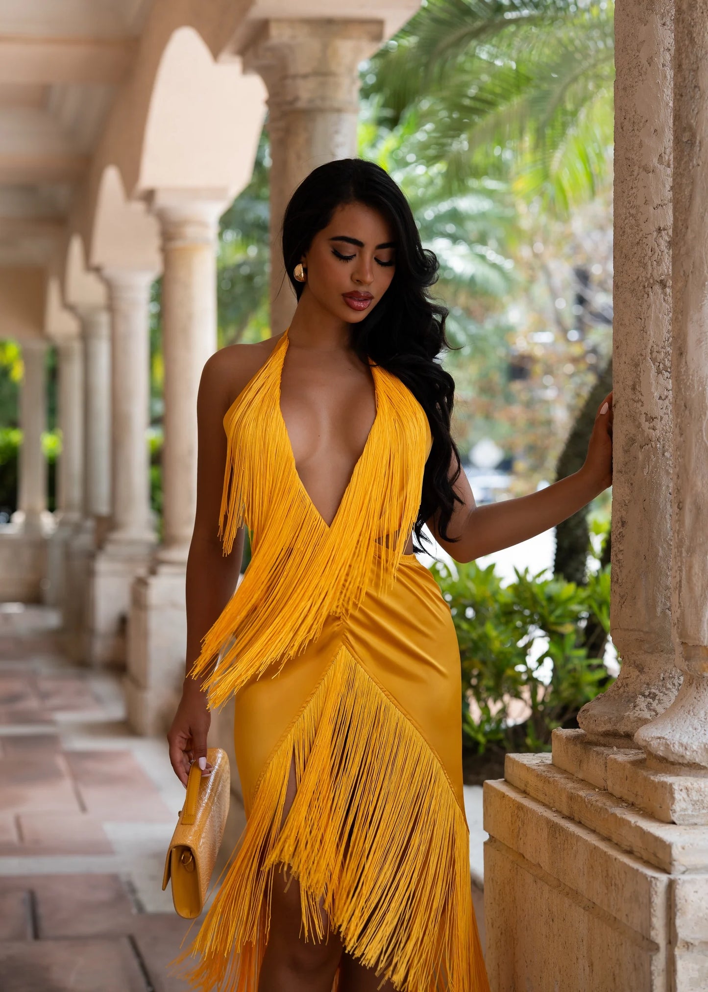 Venezia Dress -Yellow