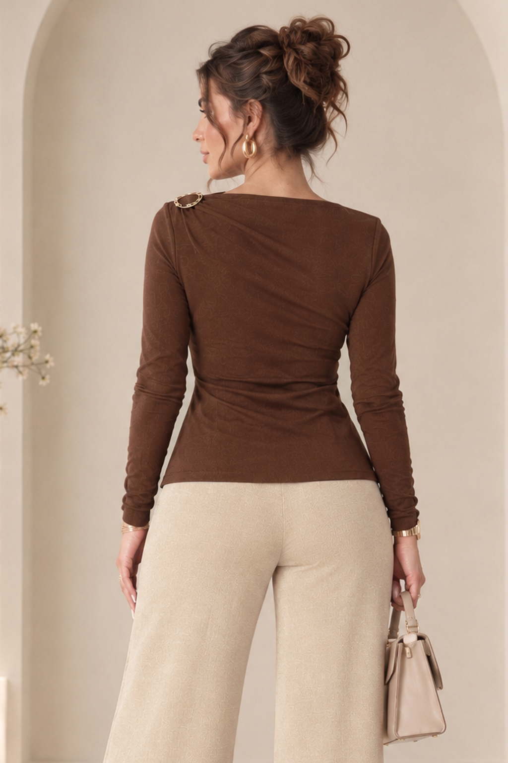 First Class Top - Brown
