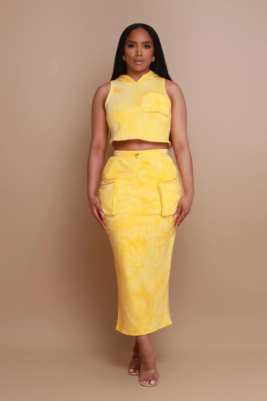 Sweet Treat Skirt Set - Yellow