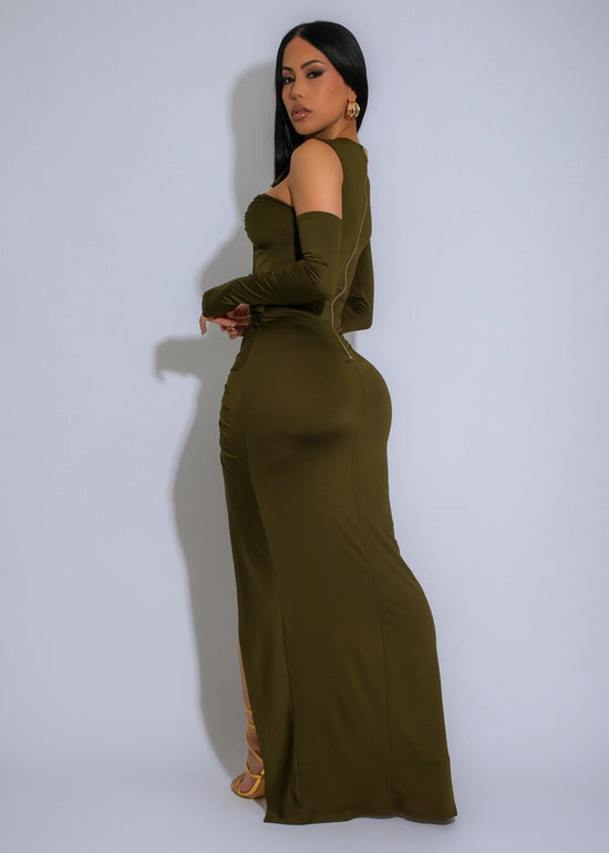 In My Shell Maxi Dress - Olive