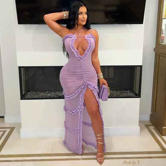 Beach Ready Maxi Dress- Purple