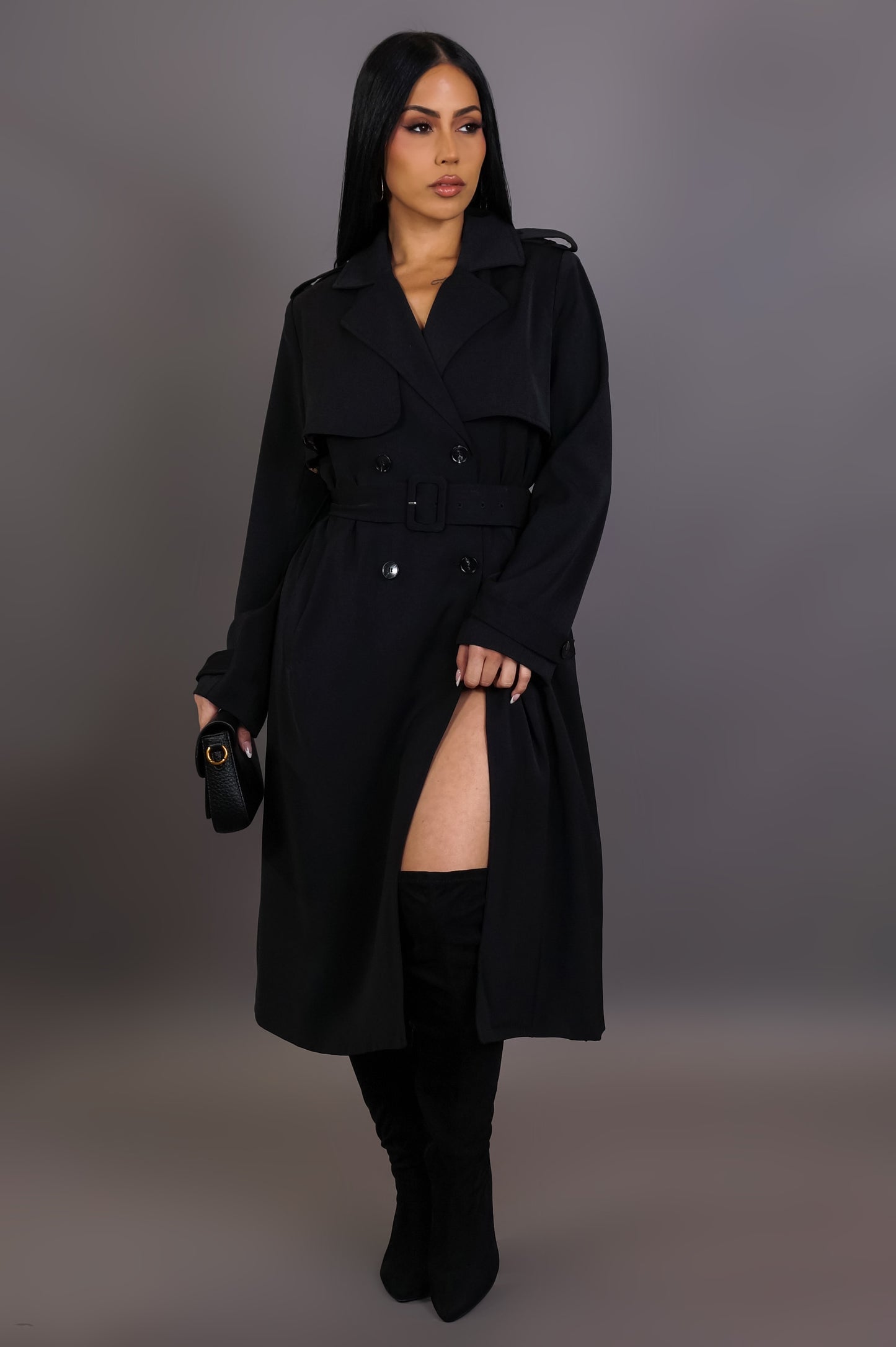 Let's Link Up Coat - Black