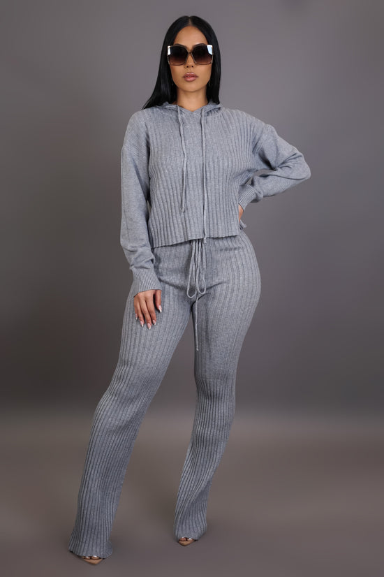 Ready Or Not Pant Set - Grey