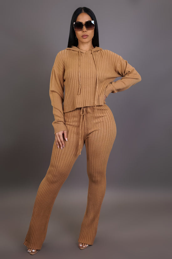 Ready Or Not Pant Set - Beige