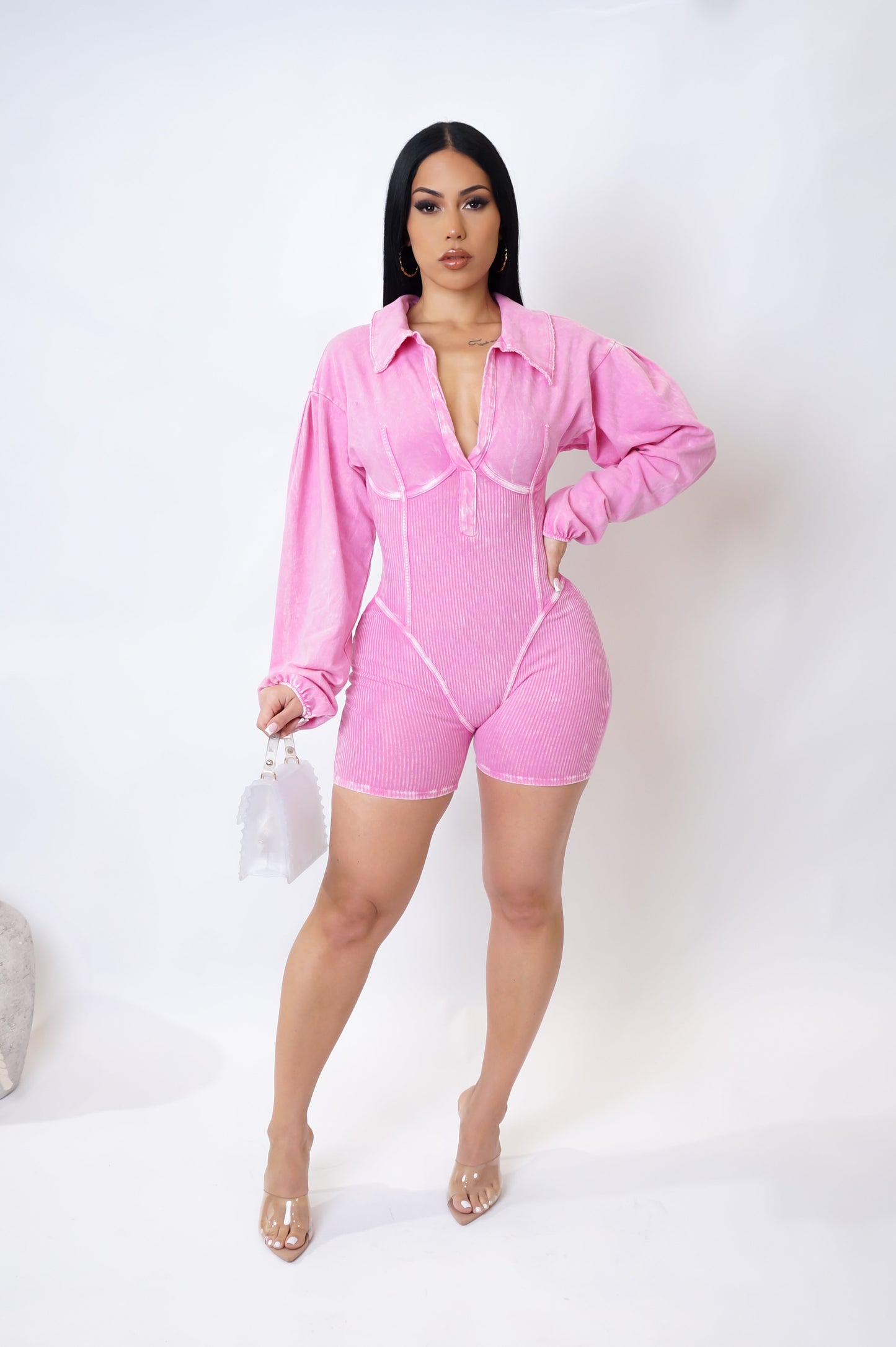 With Love Romper - Pink