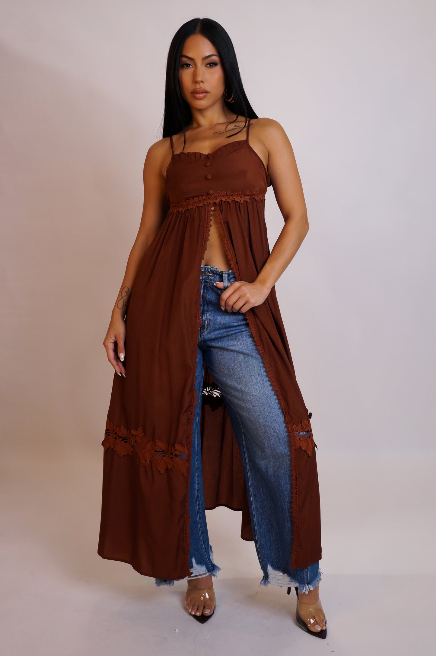 Good Looking Top  - Brown