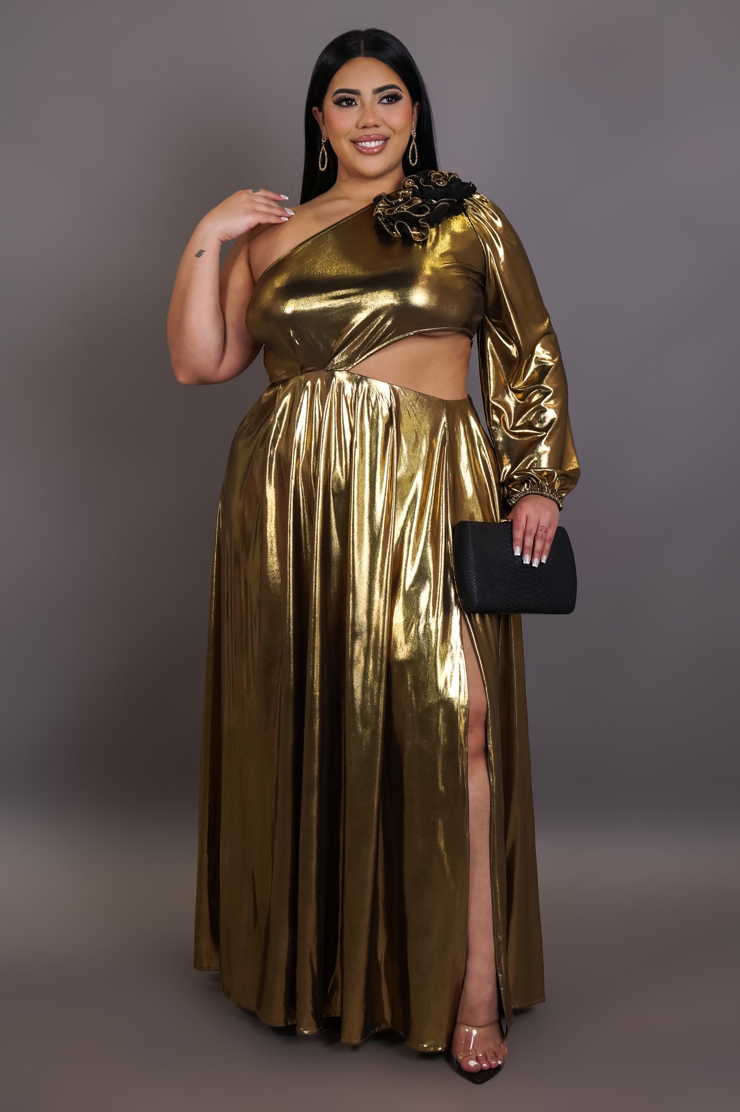 Most Of All Maxi Dress - Gold