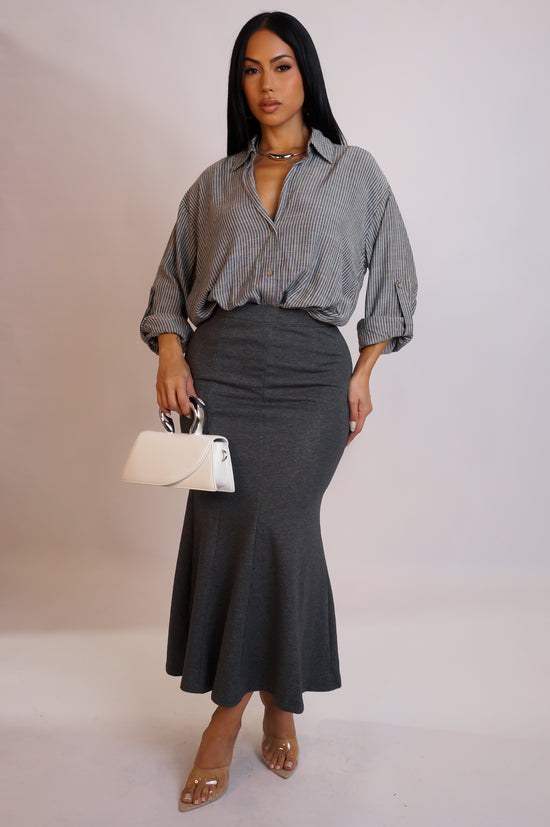 Feel The Breeze Skirt - Grey