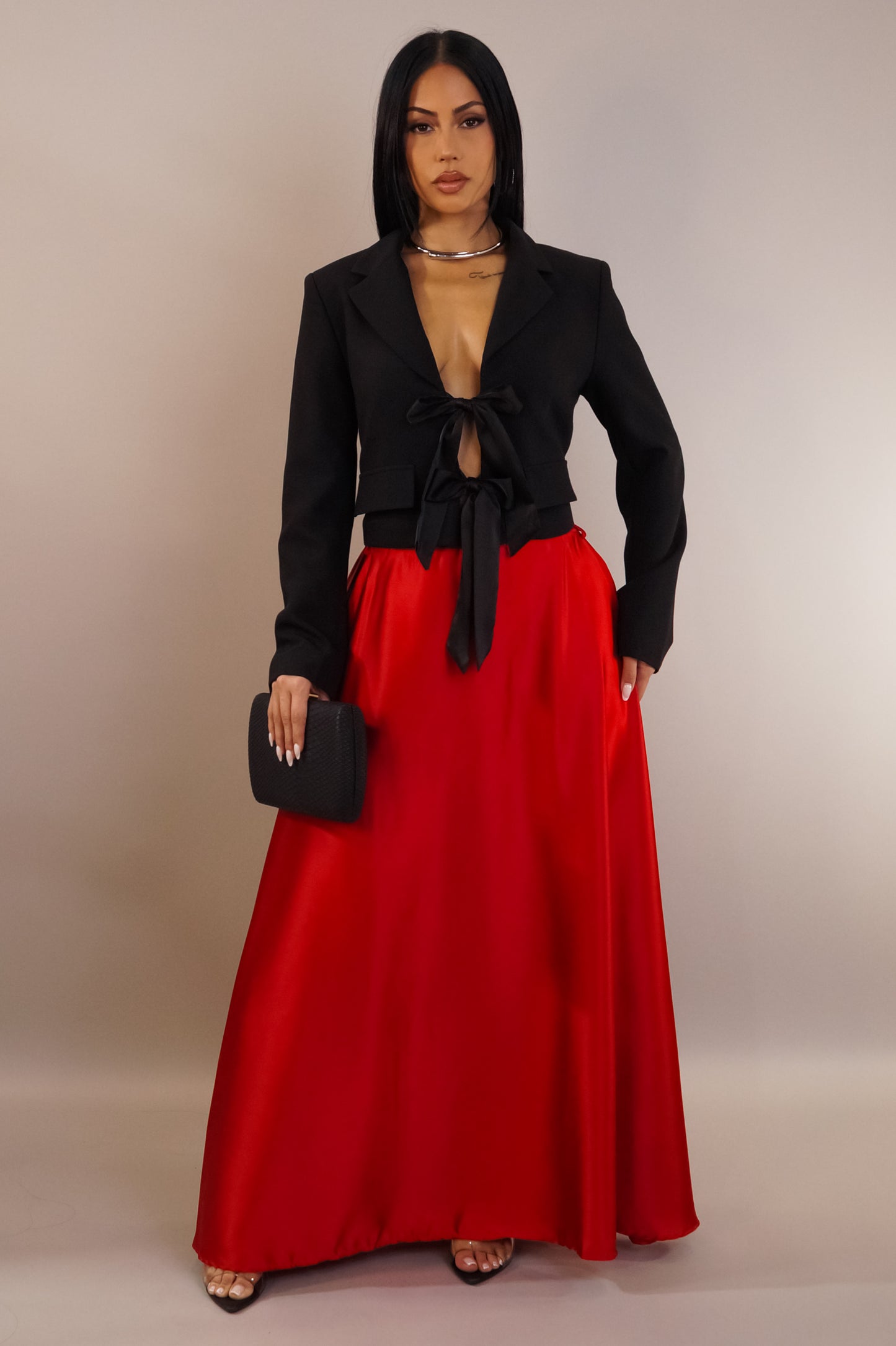 Bossa Concept Maxi Skirt - Red