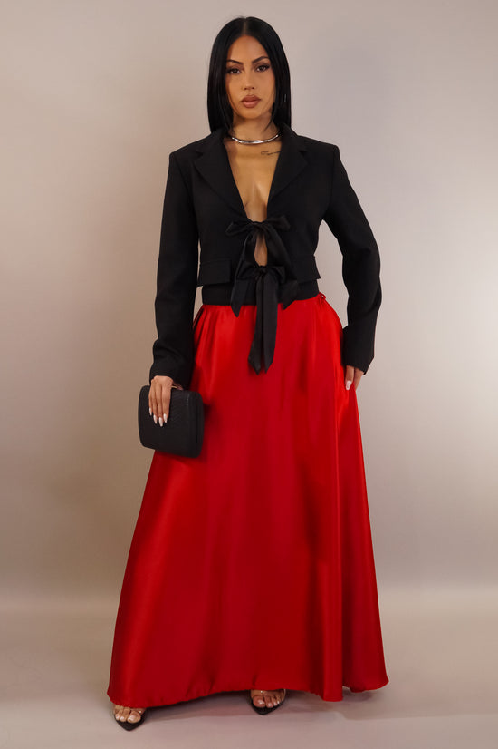 Bossa Concept Maxi Skirt - Red
