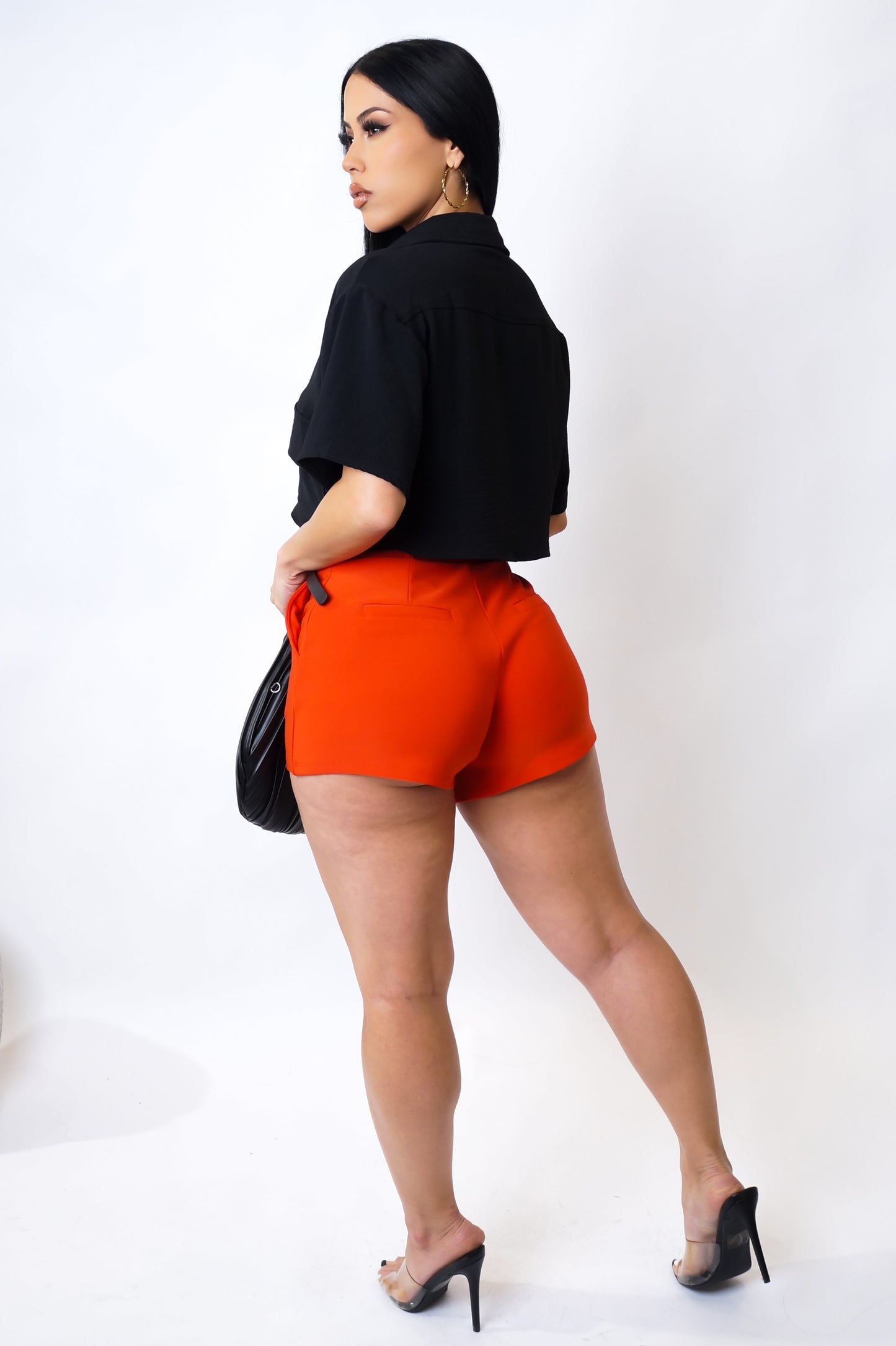 Load image into Gallery viewer, Plenty Of Me Shorts - Orange

