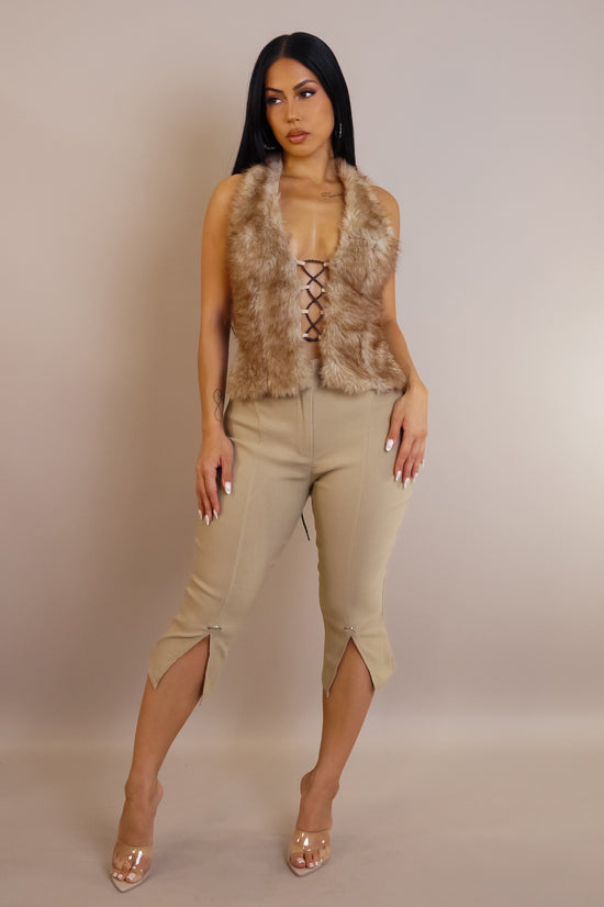 Capri Love Pant - Khaki