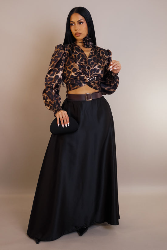 Bossa Concept Maxi Skirt - Black