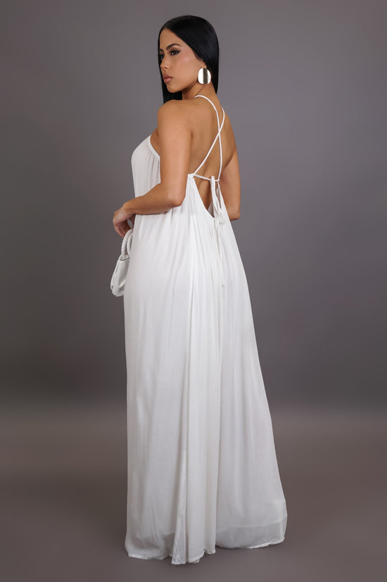 Back To This Maxi Dress- White