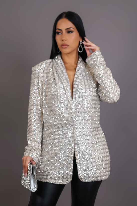 Kara Kara Blazer - Silver