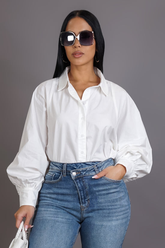 Keep It Clean Blouse - White