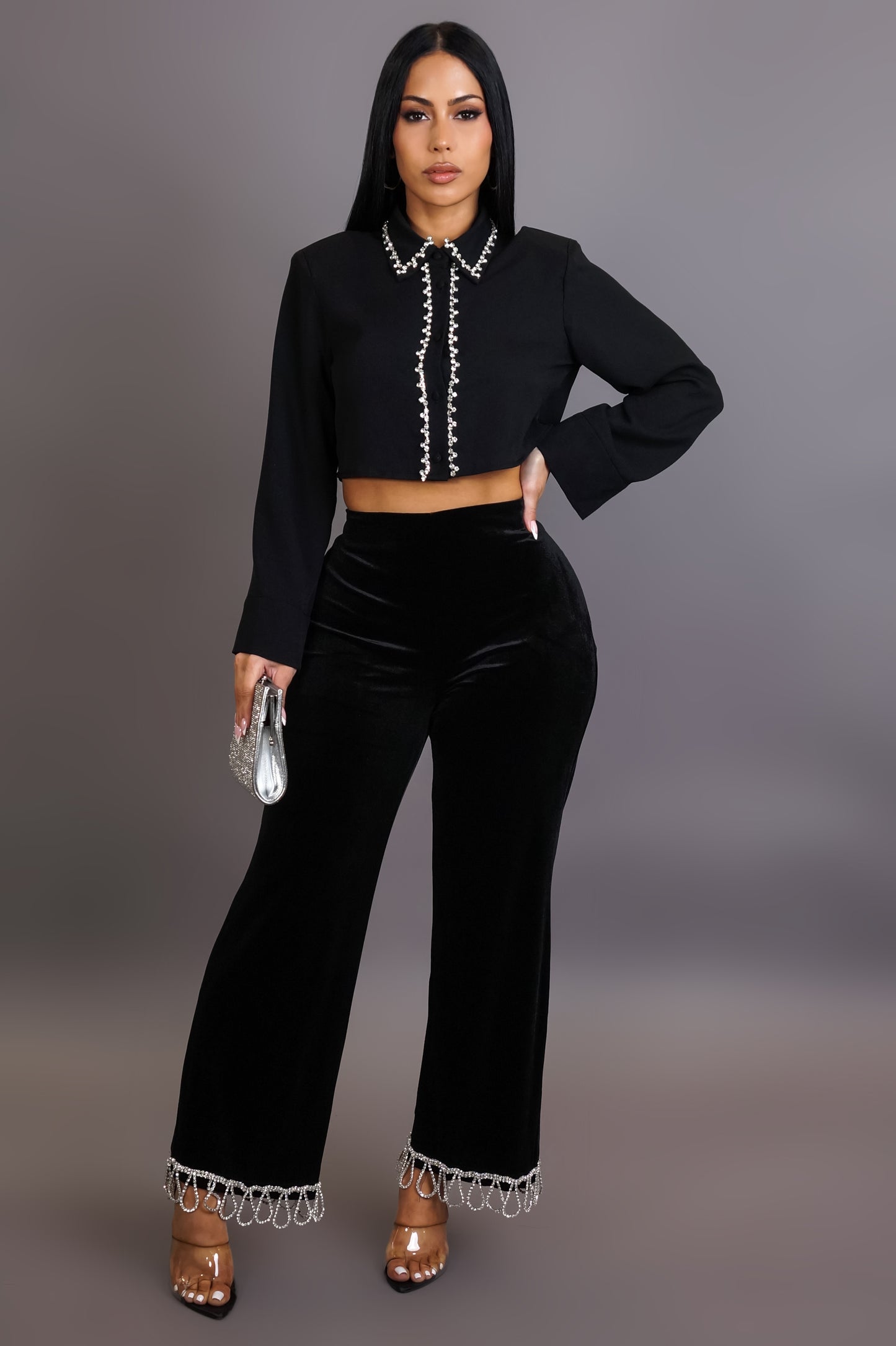 Let's Dine Out Pants - Black