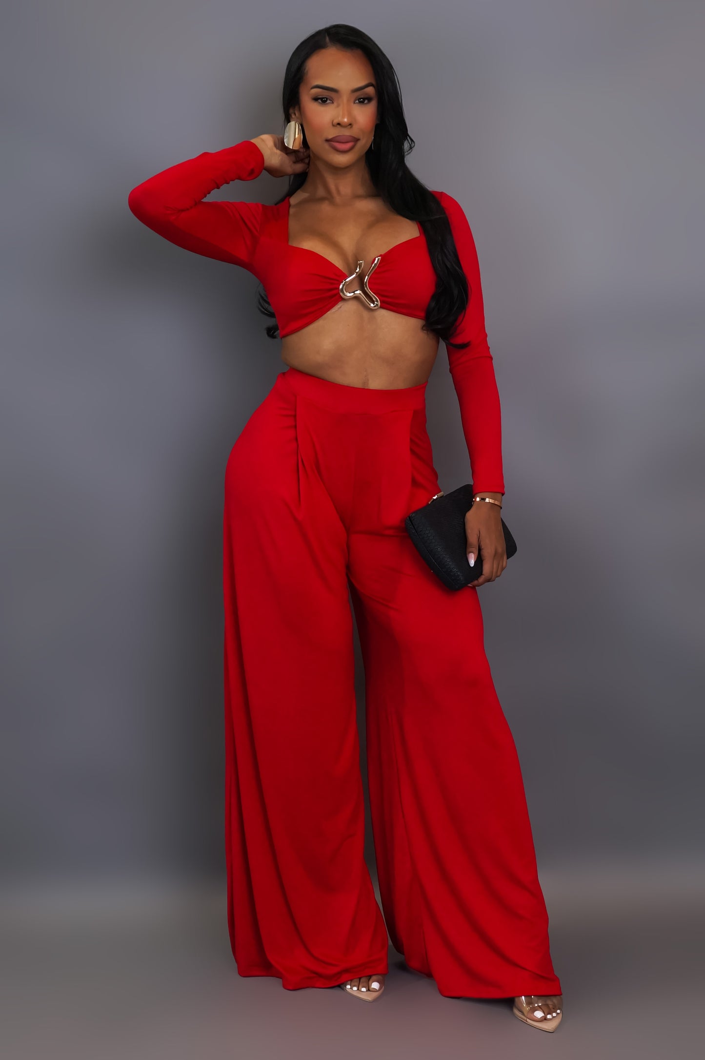 What's Better Than This Pant Set - Red