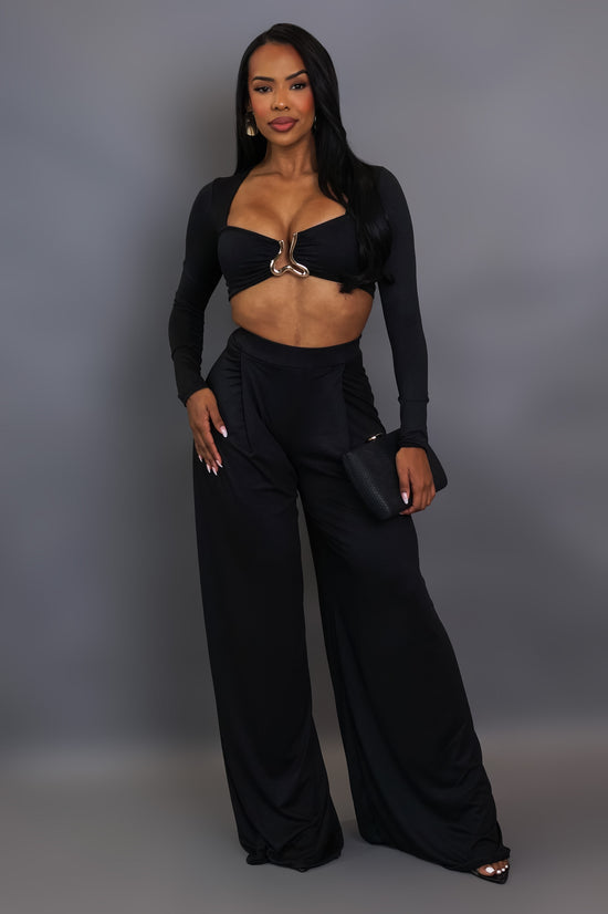 What's Better Than This Pant Set - Black