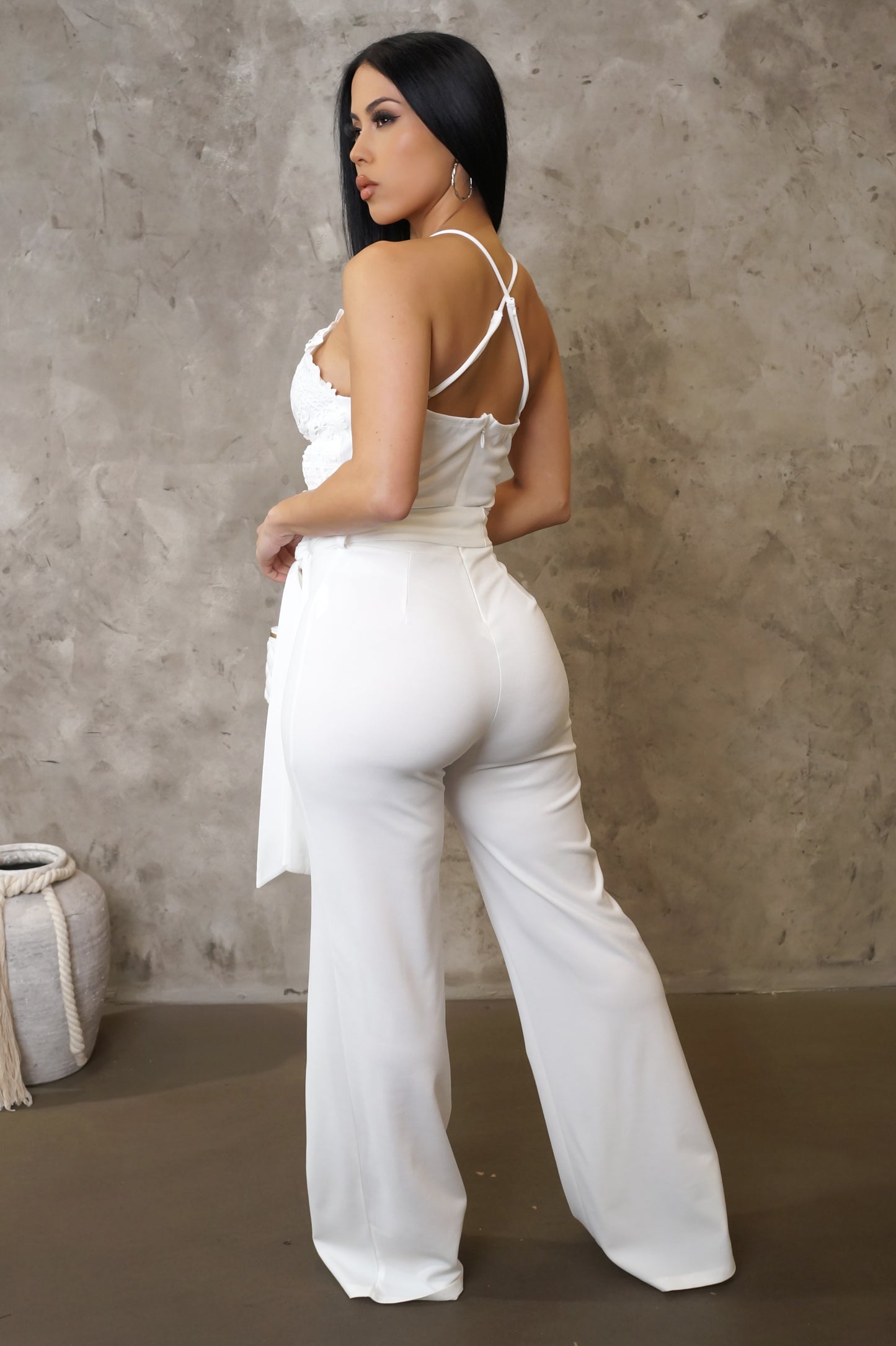 To My Attention Jumpsuit - White