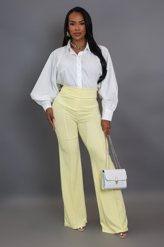 Magnolia Pants - Light Yellow