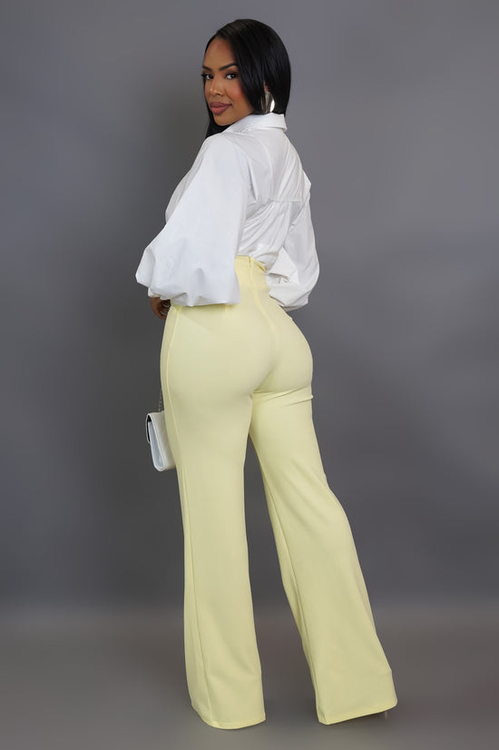 Magnolia Pants - Light Yellow