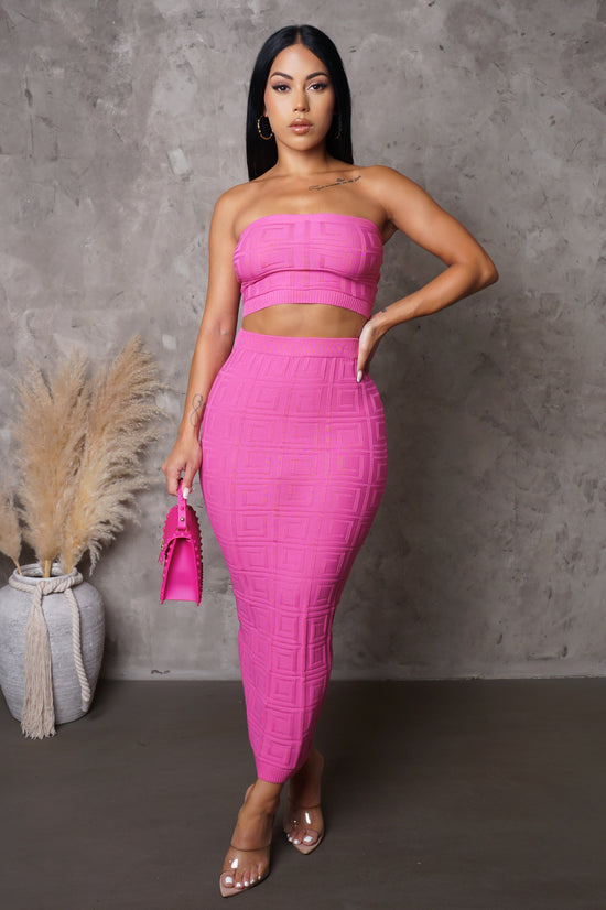 Miami Vibe Skirt Set - Pink
