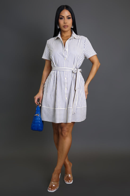 Day Dreaming Mini Dress - Blue