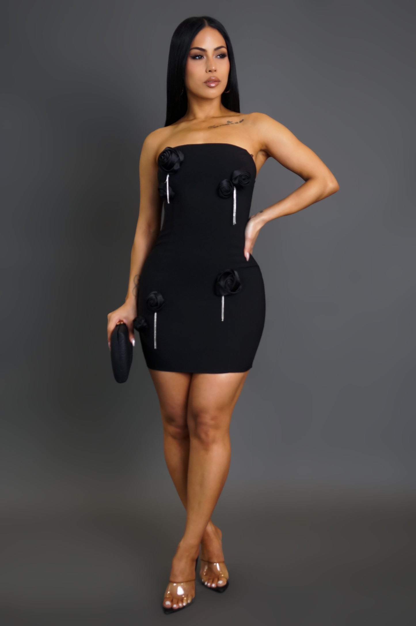 Luminous Mini Dress - Black