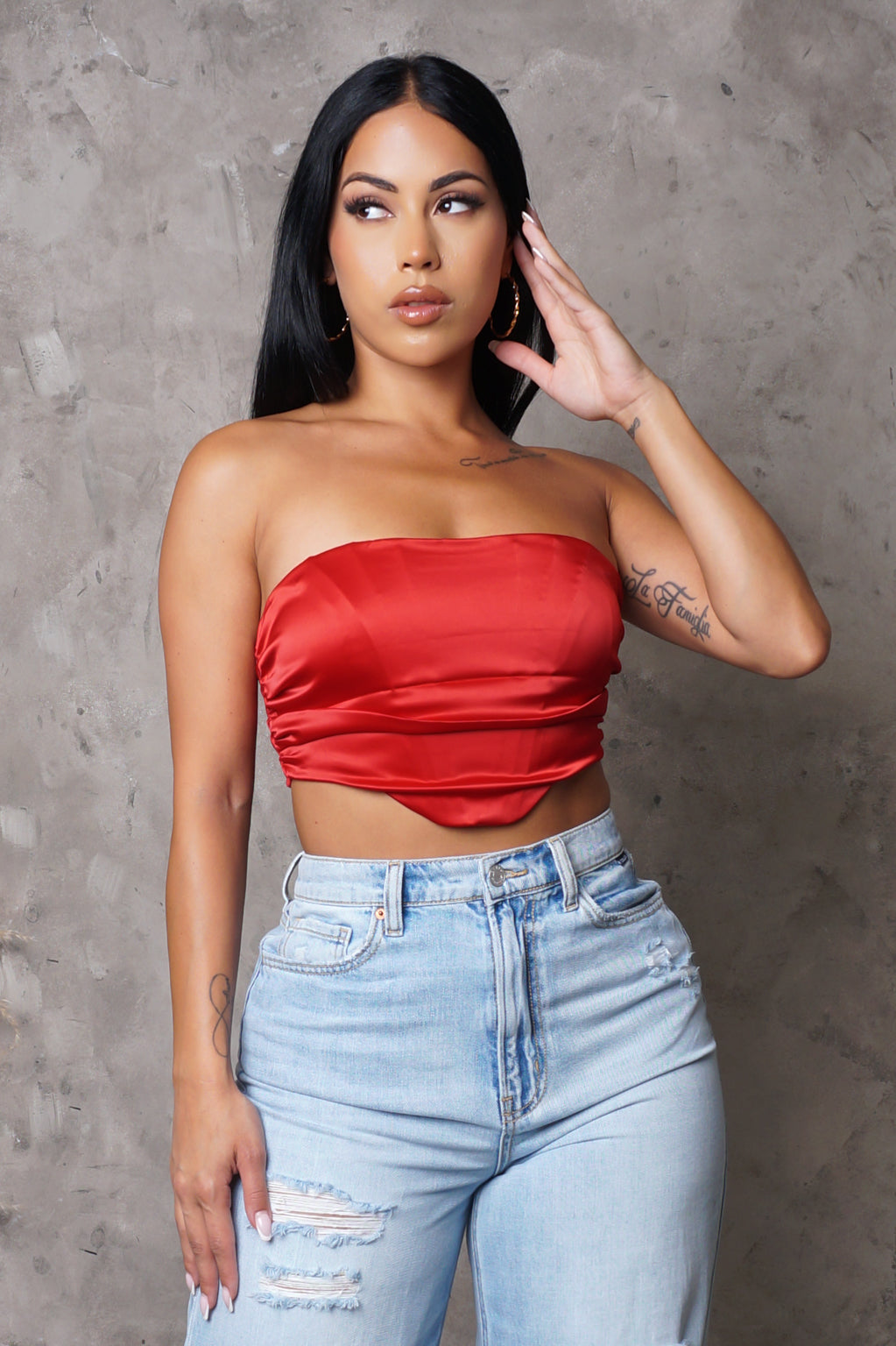 Close To You Corset Top - Red