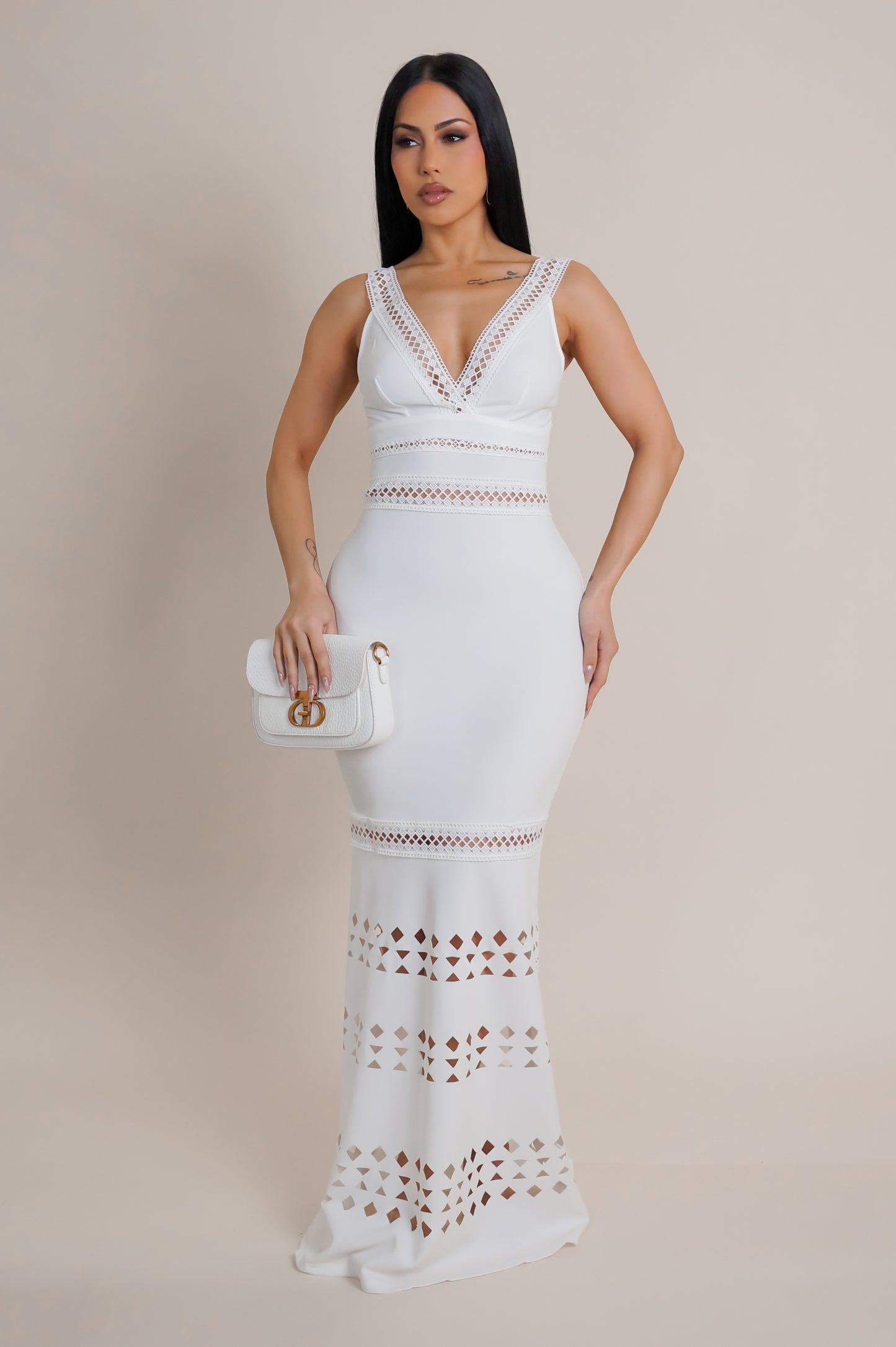 All For You Maxi Dress- White