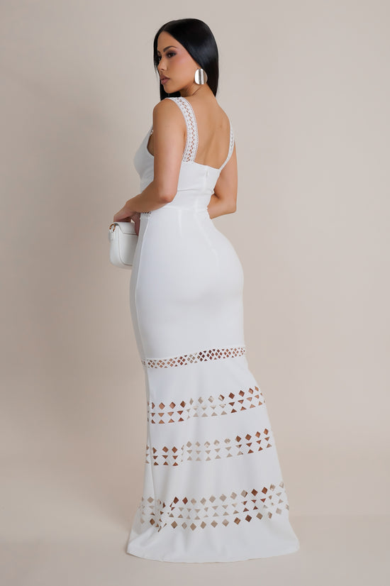 All For You Maxi Dress- White