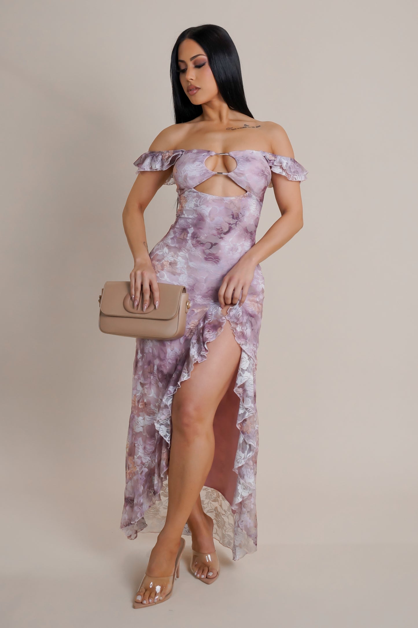 Send The Location Maxi Dress- Pink