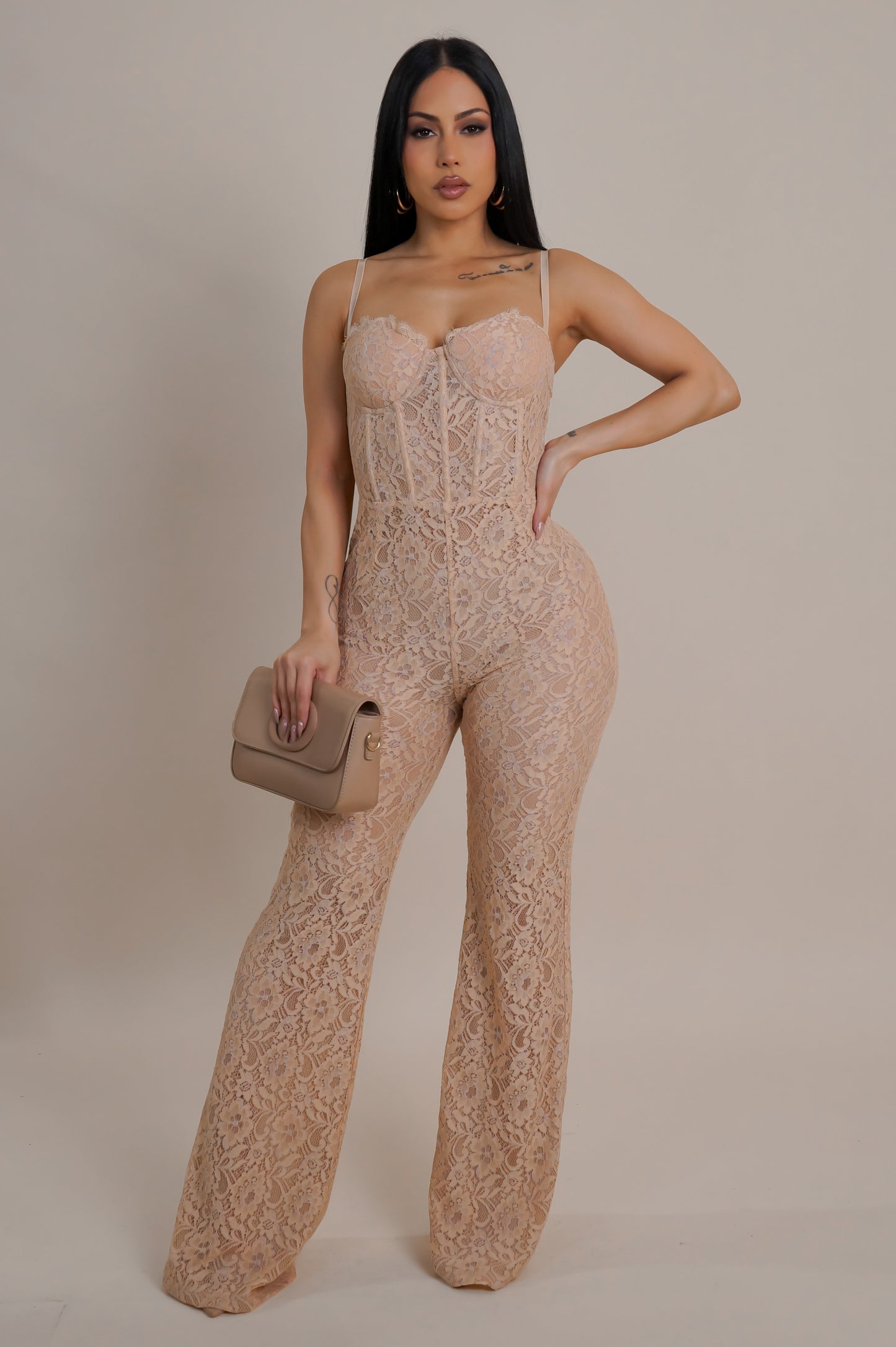 My Pleasure Jumpsuit - Nude