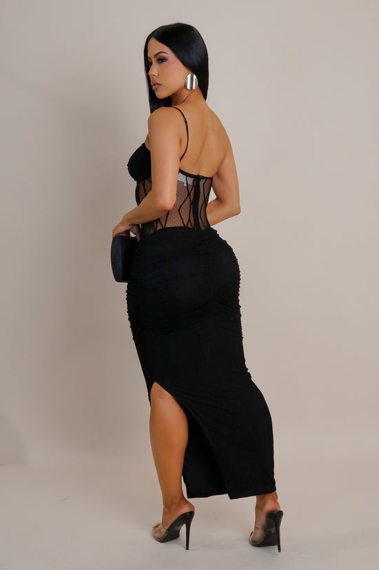 A Diva Maxi Dress - Black