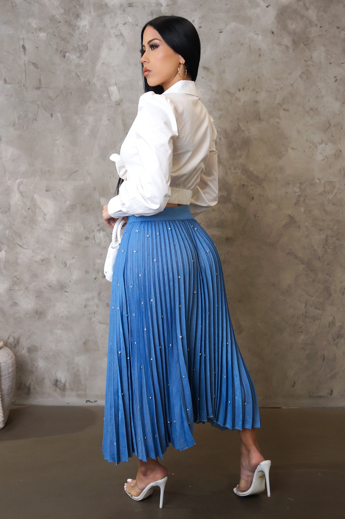 Places To Be Skirt - Blue