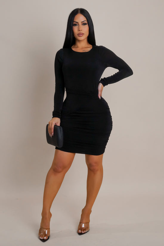 Going Out Tonight Mini Dress - Black