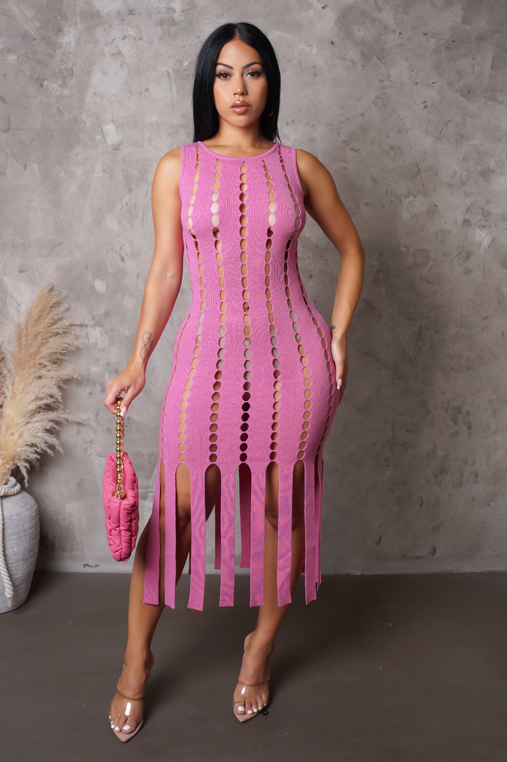 Load image into Gallery viewer, In My Moment Midi Dress - Pink
